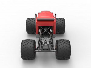 Monster tow Truck Scale 1 to 25 3D printmodel