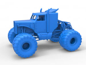 Monster tow Truck Scale 1 to 25 3D Print Model