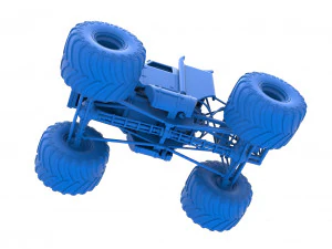 Monster tow Truck Scale 1 to 25 3D Print Model
