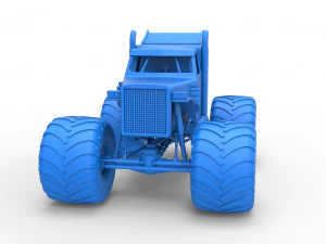 Monster tow Truck Scale 1 to 25 3D Print Model