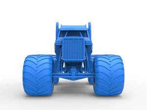 Monster tow Truck Scale 1 to 25 3D Print Model