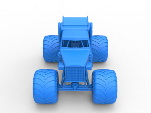 Monster tow Truck Scale 1 to 25 3D printmodel