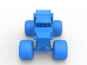 Monster tow Truck Scale 1 to 25 3D Print Model