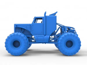 Monster tow Truck Scale 1 to 25 3D Print Model