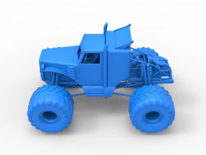 Monster tow Truck Scale 1 to 25 3D Print Model