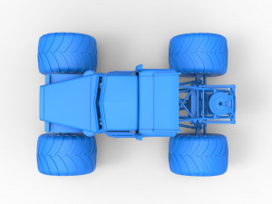 Monster tow Truck Scale 1 to 25 3D printmodel