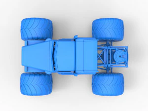 Monster tow Truck Scale 1 to 25 3D Print Model
