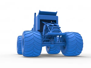 Monster tow Truck Scale 1 to 25 3D Print Model