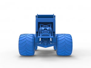 Monster tow Truck Scale 1 to 25 3D Print Model