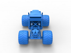 Monster tow Truck Scale 1 to 25 3D printmodel