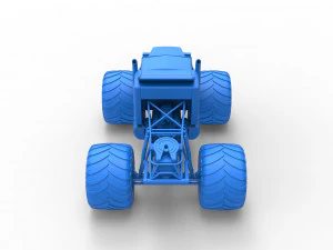 Monster tow Truck Scale 1 to 25 3D Print Model