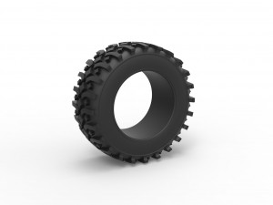 Offroad tire 106 Scale 1 to 25 3D प्रिंट मॉडल