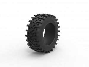 Offroad tire 106 Scale 1 to 25 Model do druku 3D