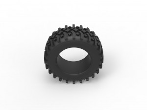 Offroad tire 106 Scale 1 to 25 Model do druku 3D