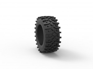 Offroad tire 106 Scale 1 to 25 Model do druku 3D