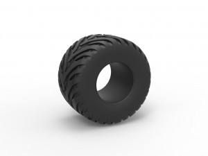 Tractor tire 18 Scale 1 to 25 3D Print Model