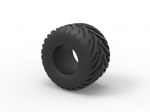 Tractor tire 18 Scale 1 to 25 3D प्रिंट मॉडल