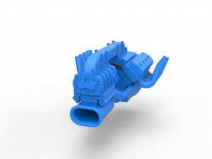 Engine V8 for vintage dragster Version 3 Scale 1 to 25 3Dプリントモデル
