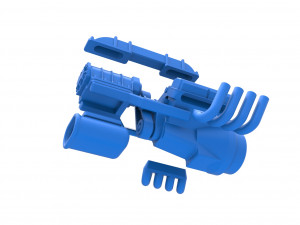 Engine V8 for vintage dragster Version 3 Scale 1 to 25 3Dプリントモデル