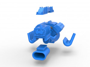 Engine V8 for vintage dragster Version 3 Scale 1 to 25 3Dプリントモデル