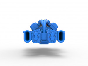 Engine 2 V8 Version 7 Scale 1 to 25 3Dプリントモデル