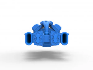 Engine 2 V8 Version 7 Scale 1 to 25 3D Print Model