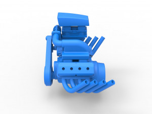 Engine V8 with Centrifugal blower Scale 1 to 25 Modèles 3D en vedette