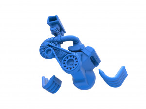 Engine V8 with Centrifugal blower Scale 1 to 25 Modèles 3D en vedette