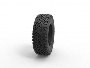 Offroad tire 107 Scale 1 to 25 Model Cetak 3D