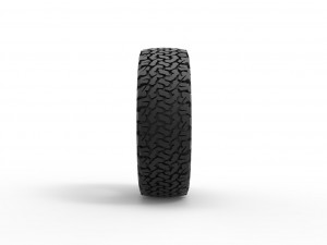 Offroad tire 107 Scale 1 to 25 Model Cetak 3D