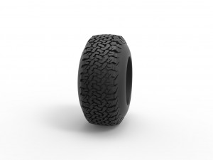 Offroad tire 108 Scale 1 to 25 Modello di stampa 3D