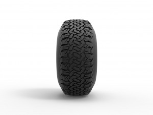 Offroad tire 108 Scale 1 to 25 Modello di stampa 3D
