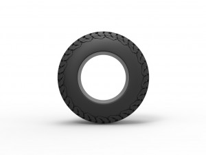 Offroad tire 108 Scale 1 to 25 Modello di stampa 3D