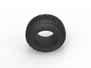Offroad tire 108 Scale 1 to 25 Modello di stampa 3D