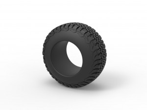 Offroad tire 108 Scale 1 to 25 Modello di stampa 3D