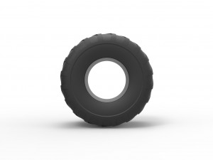 Monster Jam tire 31 Scale 1 to 25 3D Baskı Modeli