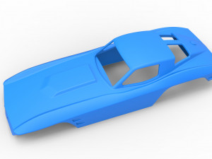 Sport car shell for monster truck Scale 1 to 25 3D Принт Модель