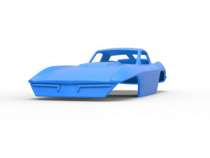 Sport car shell for monster truck Scale 1 to 25 3D Принт Модель