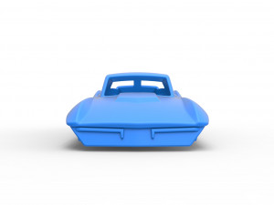 Sport car shell for monster truck Scale 1 to 25 3D Принт Модель