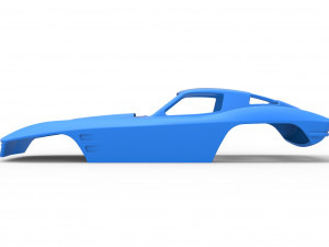 Sport car shell for monster truck Scale 1 to 25 3D Принт Модель