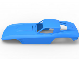 Sport car shell for monster truck Scale 1 to 25 3D Принт Модель