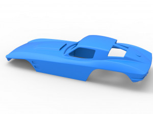 Sport car shell for monster truck Scale 1 to 25 3D Принт Модель