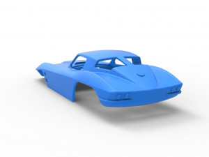 Sport car shell for monster truck Scale 1 to 25 3D Принт Модель
