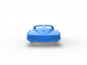 Sport car shell for monster truck Scale 1 to 25 3D Принт Модель