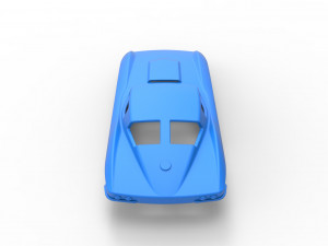 Sport car shell for monster truck Scale 1 to 25 3D Принт Модель