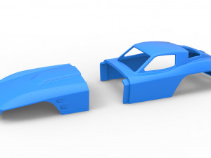 Sport car shell for monster truck Scale 1 to 25 3D Принт Модель