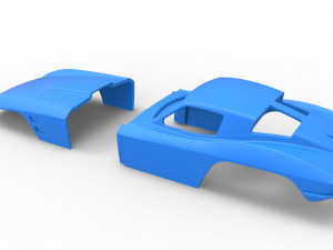 Sport car shell for monster truck Scale 1 to 25 3D Принт Модель