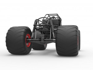 Monster truck base Version 2 Scale 1 to 25 3D 프린트 모델