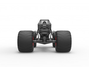Monster truck base Version 2 Scale 1 to 25 3D 프린트 모델