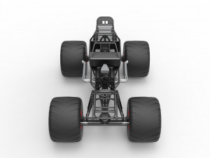 Monster truck base Version 2 Scale 1 to 25 3D 프린트 모델